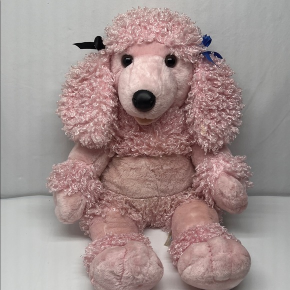 Retiered Build A Bear Pink Plush Poodle Dog - Picture 3 of 7